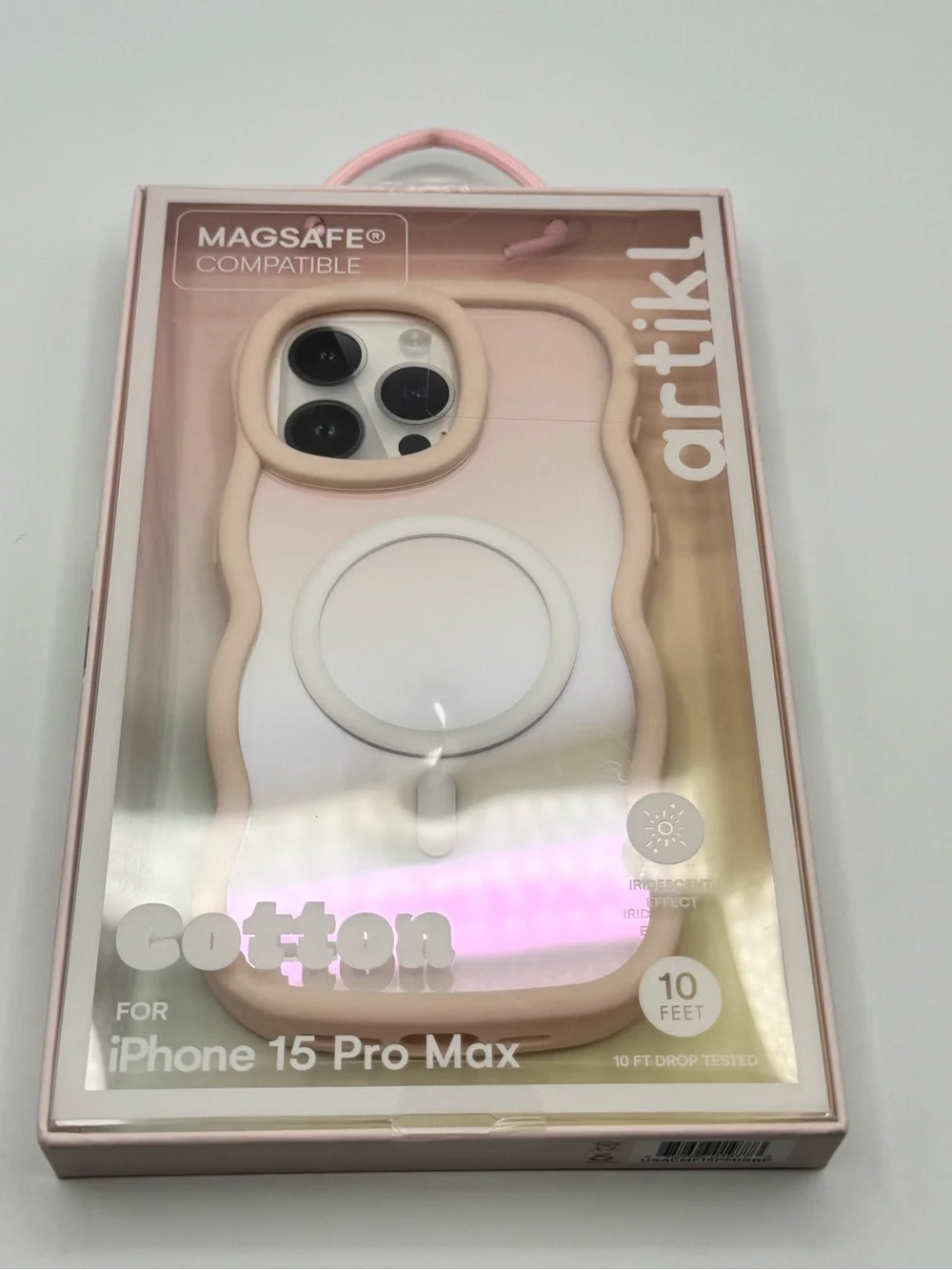 ArtTik Cotton Pink iPhone 15 Pro Max Case - MagSafe Compatible